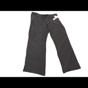 White Cross Womens Black Oasis Scrub Pants Nurse Uniform Size Large Petites​​